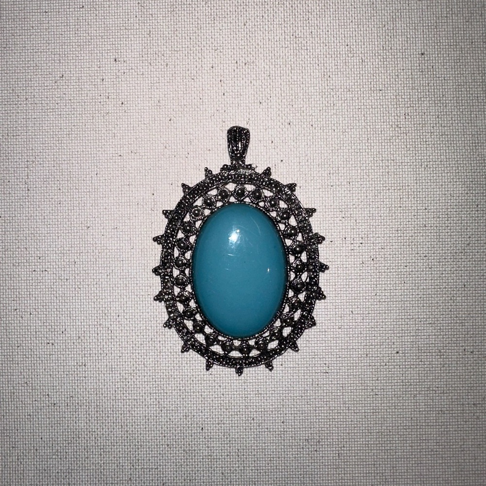 Elegant Blue and Silver Pendant